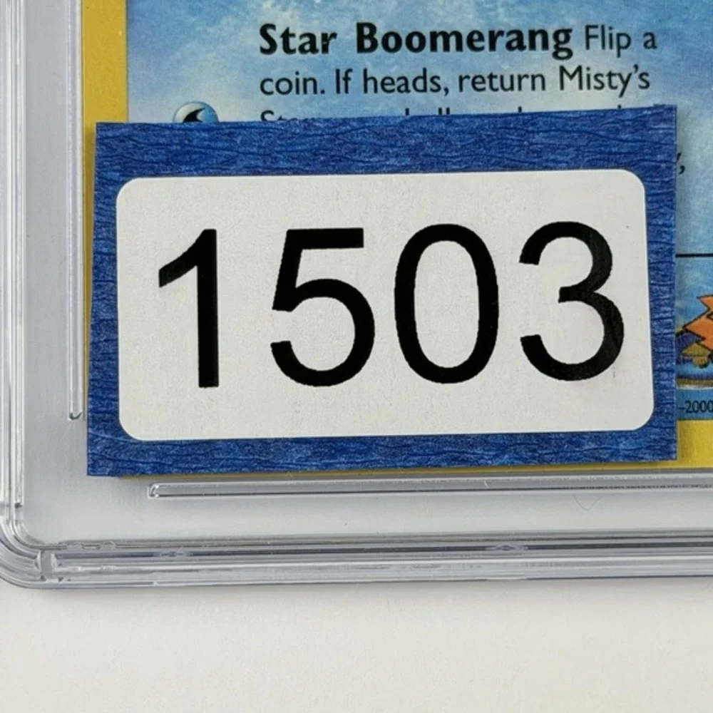Misty's Staryu 1st Ed. 92/132 CGC 9 Blue Label TCG 2000‎ Pokemon Gym Challenge